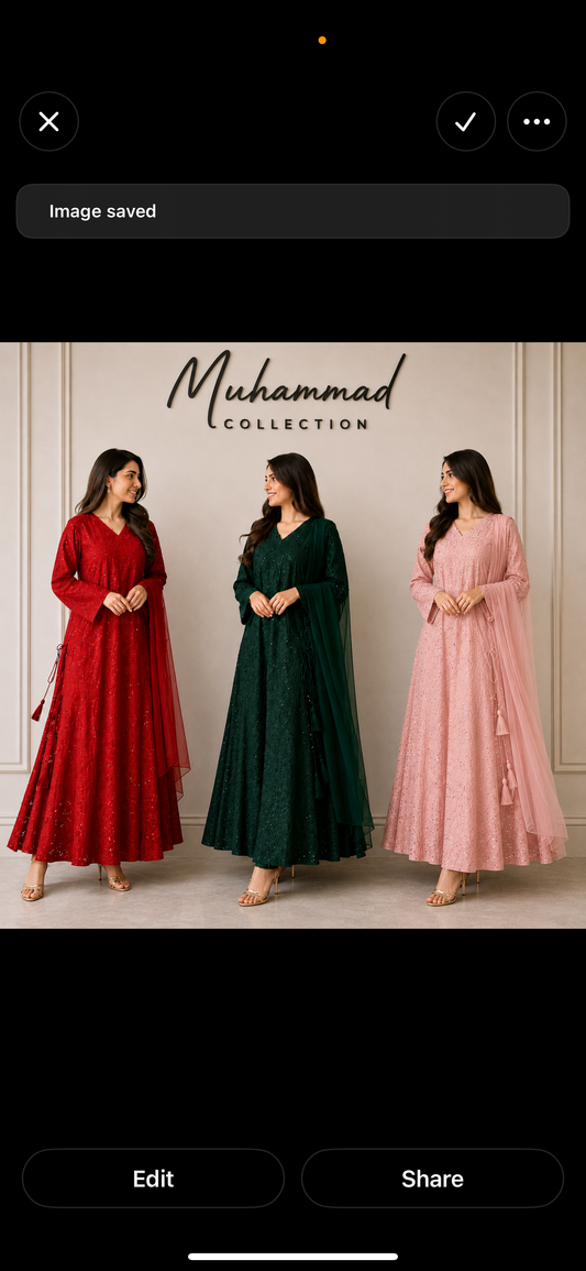 Muhammad collection three pc lawn maxi