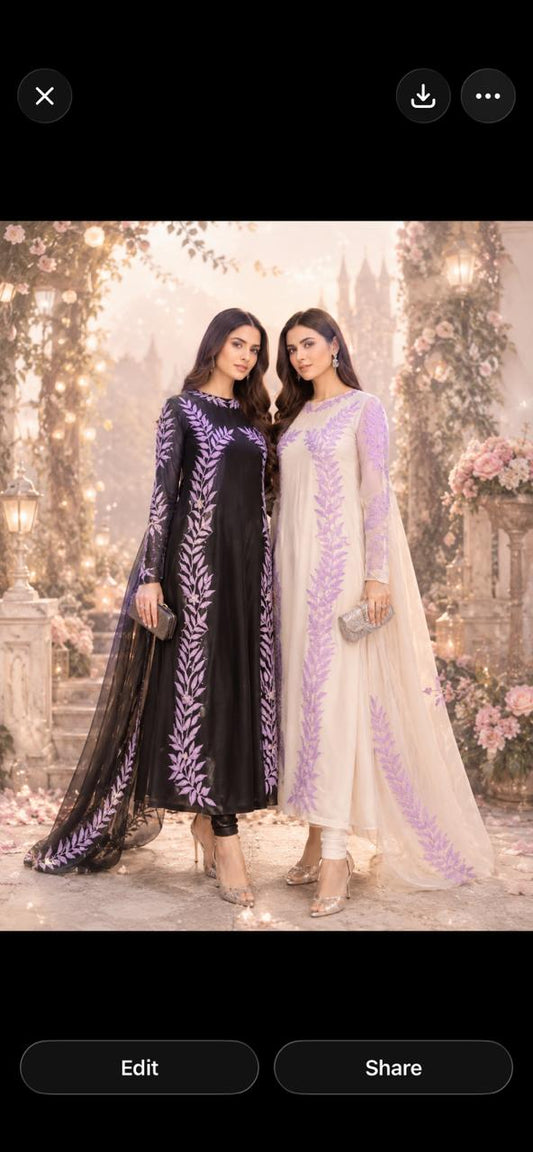 Muhammad collectionn three pc silk fully lined
